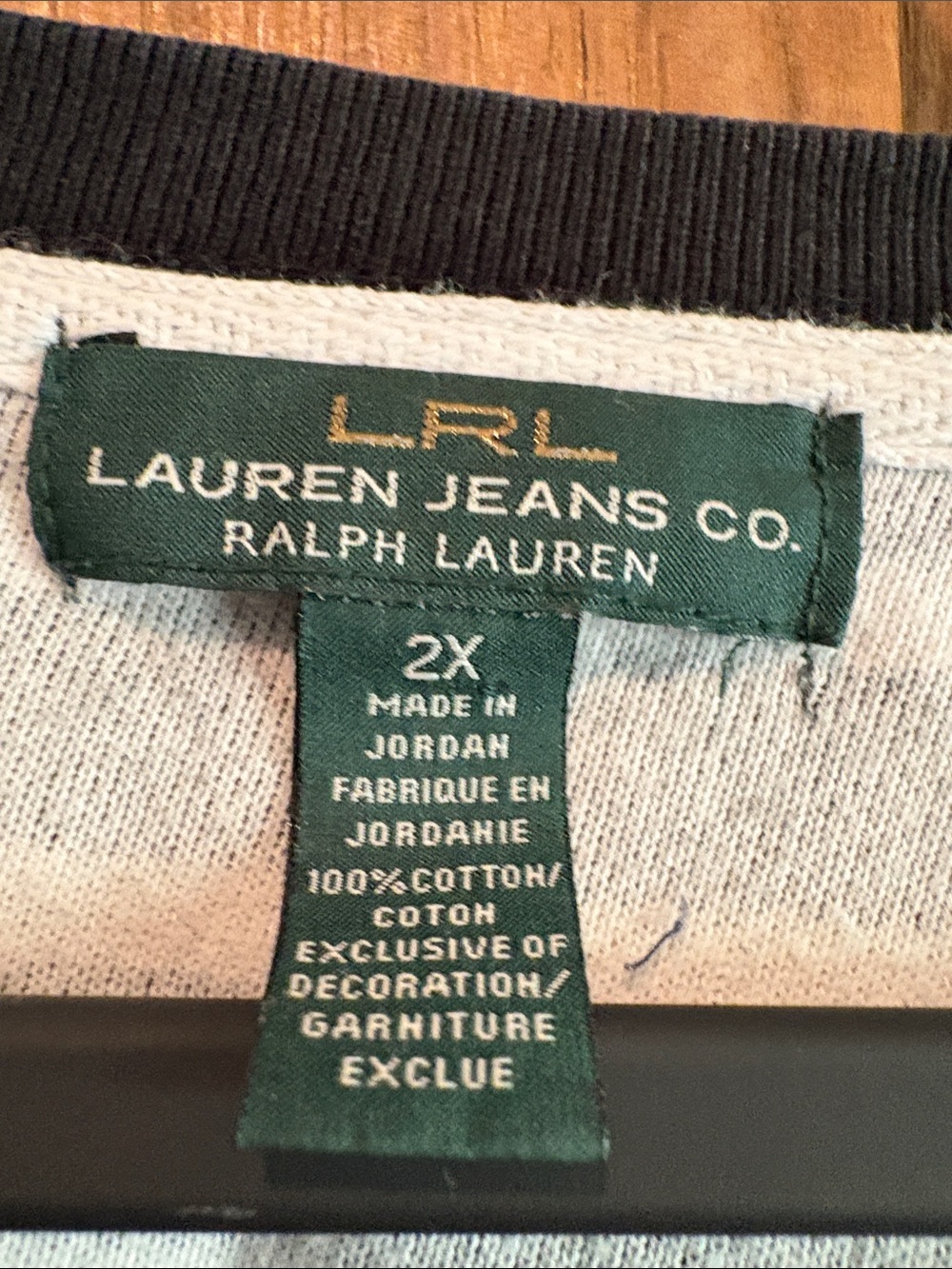 Ralph Lauren Black and White Striped Raglan Sweatshirt with Zip - Picture 2 of 10
